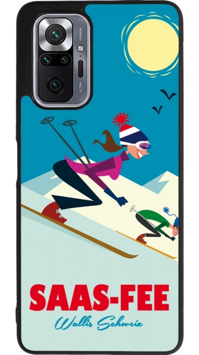 Xiaomi Redmi Note 10 Pro Max Case Hülle - Silikon schwarz Saas-Fee Ski Downhill