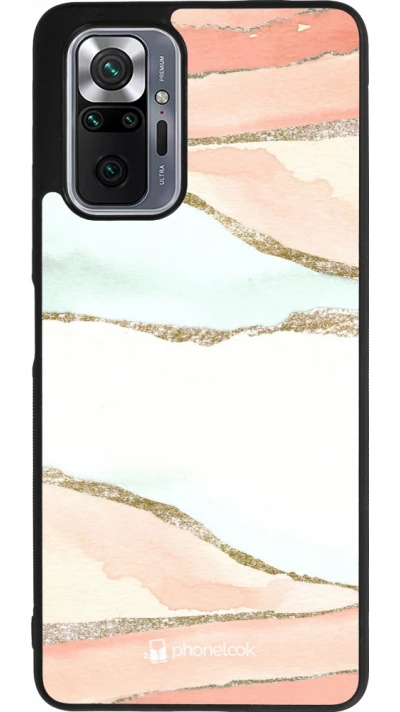 Xiaomi Redmi Note 10 Pro Max Case Hülle - Silikon schwarz Shimmering Orange