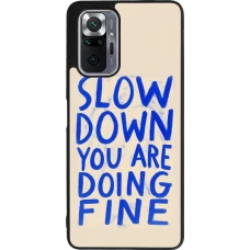 Coque Xiaomi Redmi Note 10 Pro Max - Silicone rigide noir Slow down 2026