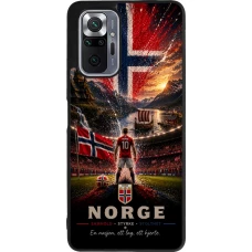 Xiaomi Redmi Note 10 Pro Max Case Hülle - Silikon schwarz Fussball Norwegen splash 2026