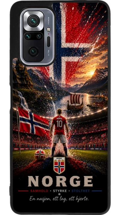 Xiaomi Redmi Note 10 Pro Max Case Hülle - Silikon schwarz Fussball Norwegen splash 2026