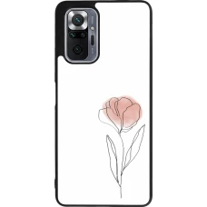 Coque Xiaomi Redmi Note 10 Pro Max - Silicone rigide noir Spring 23 minimalist flower