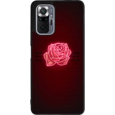 Xiaomi Redmi Note 10 Pro Max Case Hülle - Silikon schwarz Spring 23 neon rose