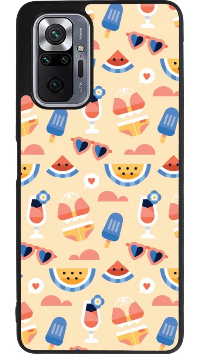 Xiaomi Redmi Note 10 Pro Max Case Hülle - Silikon schwarz Pattern Summer 2026