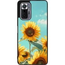 Coque Xiaomi Redmi Note 10 Pro Max - Silicone rigide noir Sunflowers Summer 2026