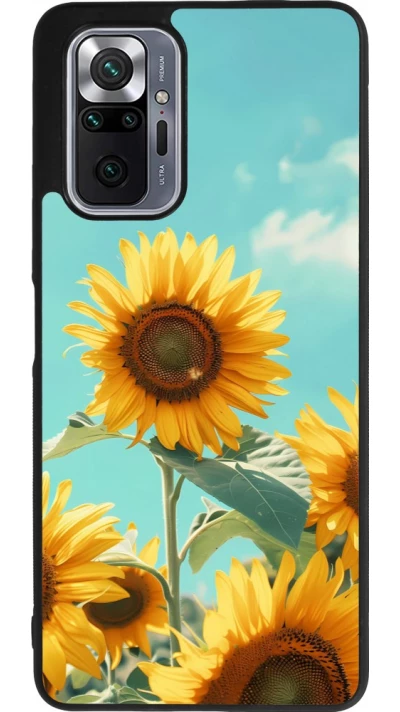 Xiaomi Redmi Note 10 Pro Max Case Hülle - Silikon schwarz Sunflowers Summer 2026