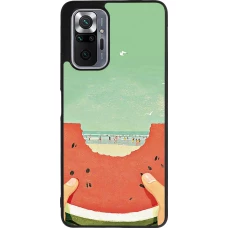 Xiaomi Redmi Note 10 Pro Max Case Hülle - Silikon schwarz Views through a watermelon Summer 2026