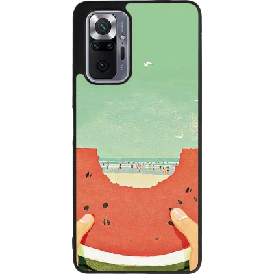 Xiaomi Redmi Note 10 Pro Max Case Hülle - Silikon schwarz Views through a watermelon Summer 2026