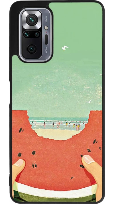 Xiaomi Redmi Note 10 Pro Max Case Hülle - Silikon schwarz Views through a watermelon Summer 2026