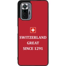 Xiaomi Redmi Note 10 Pro Max Case Hülle - Silikon schwarz Switzerland Great Since 1291
