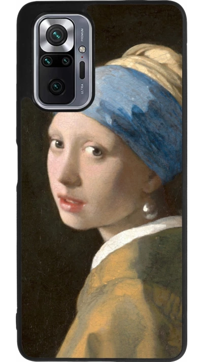 Xiaomi Redmi Note 10 Pro Max Case Hülle - Silikon schwarz Kunstbild - Das Mädchen mit dem Perlenohrring - Jan Vermeer