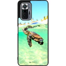 Coque Xiaomi Redmi Note 10 Pro Max - Silicone rigide noir Turtle Underwater