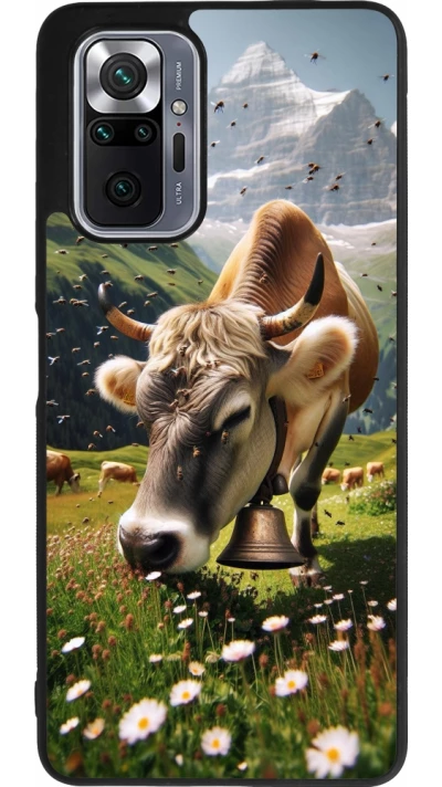 Xiaomi Redmi Note 10 Pro Max Case Hülle - Silikon schwarz Kuh Berg Wallis