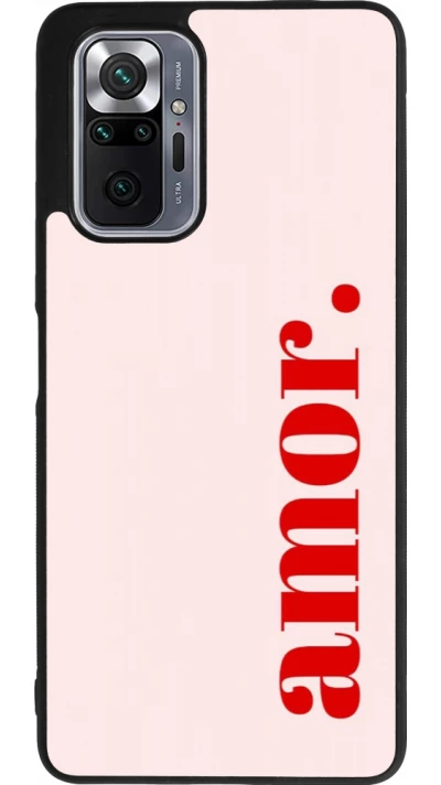 Xiaomi Redmi Note 10 Pro Max Case Hülle - Silikon schwarz Valentine 2024 amor