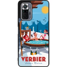 Coque Xiaomi Redmi Note 10 Pro Max - Silicone rigide noir Verbier Mountain Jacuzzi