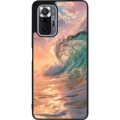 Xiaomi Redmi Note 10 Pro Max Case Hülle - Silikon schwarz Wave Sunset