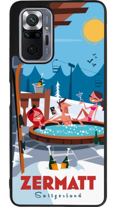 Xiaomi Redmi Note 10 Pro Max Case Hülle - Silikon schwarz Zermatt Mountain Jacuzzi