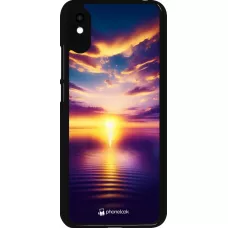 Xiaomi Redmi 9A Case Hülle - Sonnenuntergang gelb violett