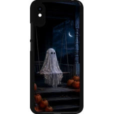 Coque Xiaomi Redmi 9A - Halloween 2026 Ghost on a swing