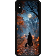 Coque Xiaomi Redmi 9A - Halloween 2026 Witch with a cat