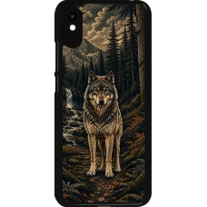 Coque Xiaomi Redmi 9A - Linocut Loup