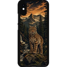 Coque Xiaomi Redmi 9A - Linocut Lynx