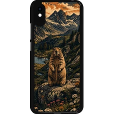 Coque Xiaomi Redmi 9A - Linocut Marmotte