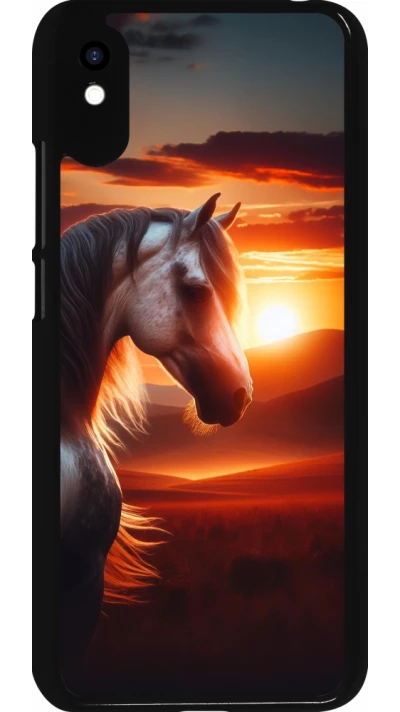 Xiaomi Redmi 9A Case Hülle - Majestätischer Sonnenuntergang Pferd