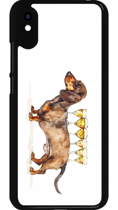 Coque Xiaomi Redmi 9A - Wine Teckel