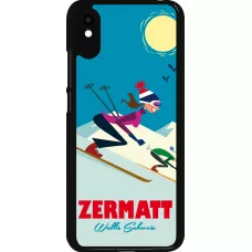 Xiaomi Redmi 9A Case Hülle - Zermatt Ski Downhill