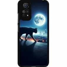 Xiaomi Redmi Note 11 / 11S Case Hülle - Schwarze Katze unter dem Vollmond