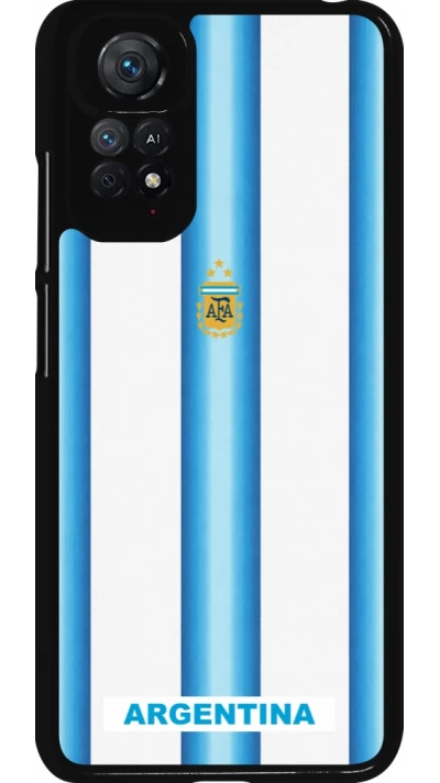 Xiaomi Redmi Note 11 / 11S Case Hülle - Argentinien 2026 personalisierbares Fussballtrikot
