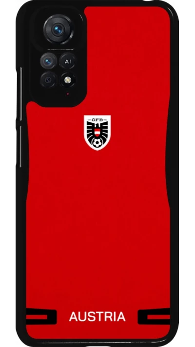 Xiaomi Redmi Note 11 / 11S Case Hülle - O?sterreich 2026 personalisierbares Fussballtrikot