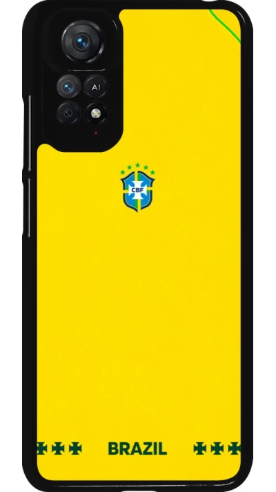 Xiaomi Redmi Note 11 / 11S Case Hülle - Brasilien 2026 personalisierbares Fussballtrikot