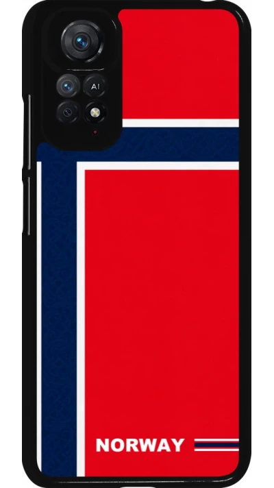 Xiaomi Redmi Note 11 / 11S Case Hülle - Norwegen 2026 personalisierbares Fussballtrikot