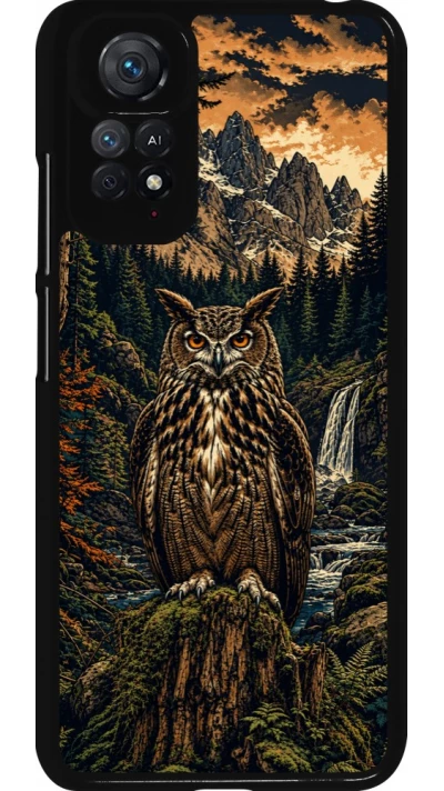 Coque Xiaomi Redmi Note 11 / 11S - Linocut Grand-Duc