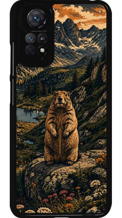 Coque Xiaomi Redmi Note 11 / 11S - Linocut Marmotte