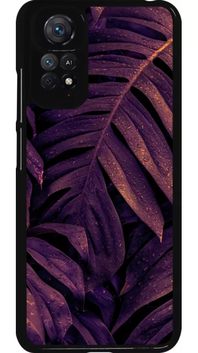 Xiaomi Redmi Note 11 / 11S Case Hülle - Purple Light Leaves