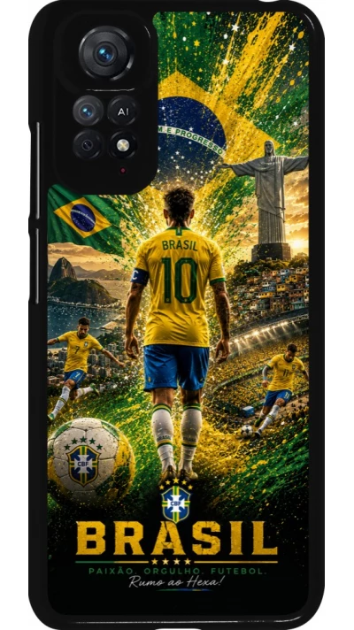 Xiaomi Redmi Note 11 / 11S Case Hülle - Fussball Brasilien splash 2026
