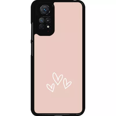 Coque Xiaomi Redmi Note 11 / 11S - Valentine 2023 three minimalist hearts