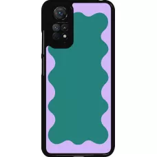 Xiaomi Redmi Note 11 / 11S Case Hülle - Wavy Rectangle Green Purple