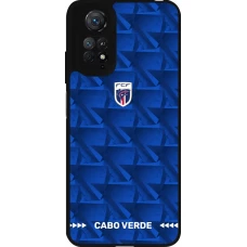 Coque Xiaomi Redmi Note 11 / 11S - Silicone rigide noir Maillot de football Cap-Vert 2026 personnalisable