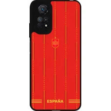 Coque Xiaomi Redmi Note 11 / 11S - Silicone rigide noir Maillot de football Espagne 2026 personnalisable