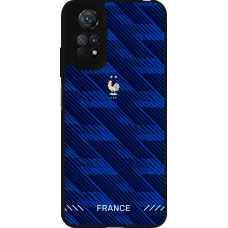 Coque Xiaomi Redmi Note 11 / 11S - Silicone rigide noir Maillot de football France 2026 personnalisable