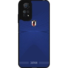 Coque Xiaomi Redmi Note 11 / 11S - Silicone rigide noir Maillot de football Japon 2026 personnalisable