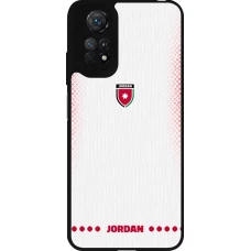 Xiaomi Redmi Note 11 / 11S Case Hülle - Silikon schwarz Jordanien 2026 personalisierbares Fussballtrikot