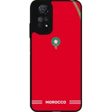 Xiaomi Redmi Note 11 / 11S Case Hülle - Silikon schwarz Marokko 2026 personalisierbares Fussballtrikot