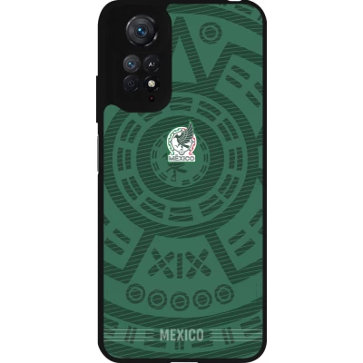 Coque Xiaomi Redmi Note 11 / 11S - Silicone rigide noir Maillot de football Mexique 2026 personnalisable