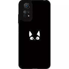 Xiaomi Redmi Note 11 / 11S Case Hülle - Silikon schwarz Funny cat on black