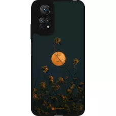 Xiaomi Redmi Note 11 / 11S Case Hülle - Silikon schwarz Moon Flowers